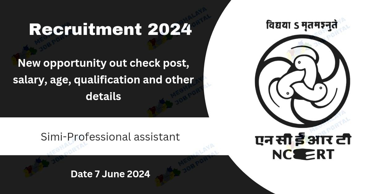 NCERT Recruitment 2024 Banner Logo