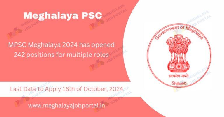 MPSC Meghalaya 2024