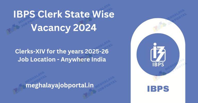 IBPS Clerk State Wise Vacancy 2024 image banner