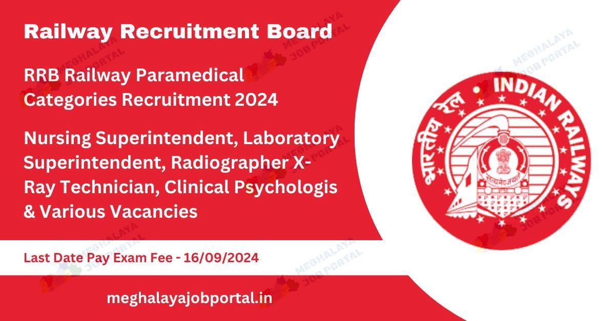 Railway Paramedical Recruitment 2024