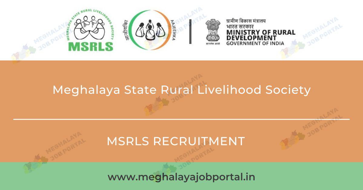 MSRLS Recruitment 2024