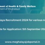 DHS Meghalaya Recruitment 2024