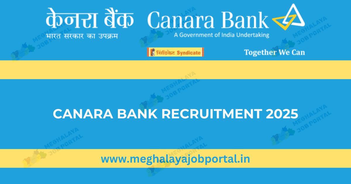 Canara Bank SO Recruitment 2025