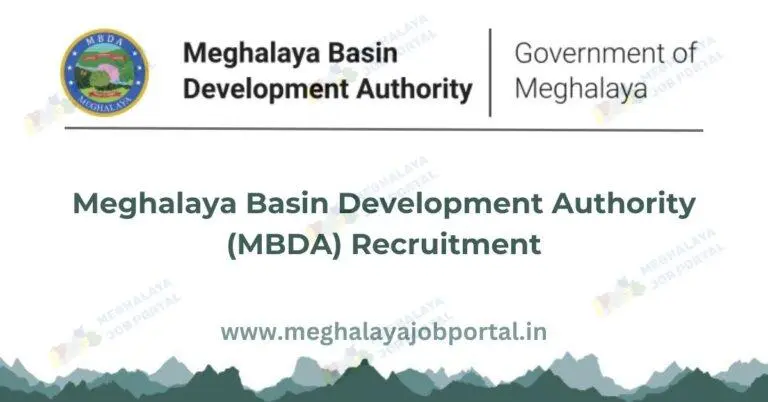 MBDA Meghalaya Recruitment 2025