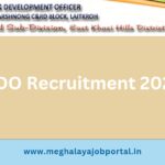 BDO Office Khatarshnong Laitkroh C & RD Block invites Technical Assistant applications, apply before 15th March 2025, Meghalaya residents only.