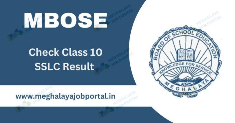 MBOSE SSLC Result 2025 Out Now – Check Your Meghalaya 10th Result Online