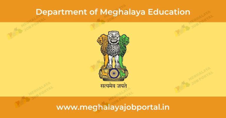 Department of Meghalaya Education Recruitment