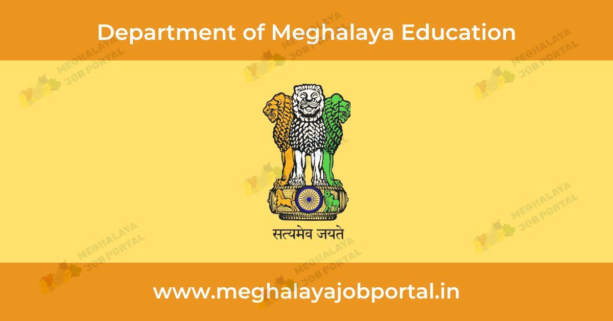 Department of Meghalaya Education Recruitment