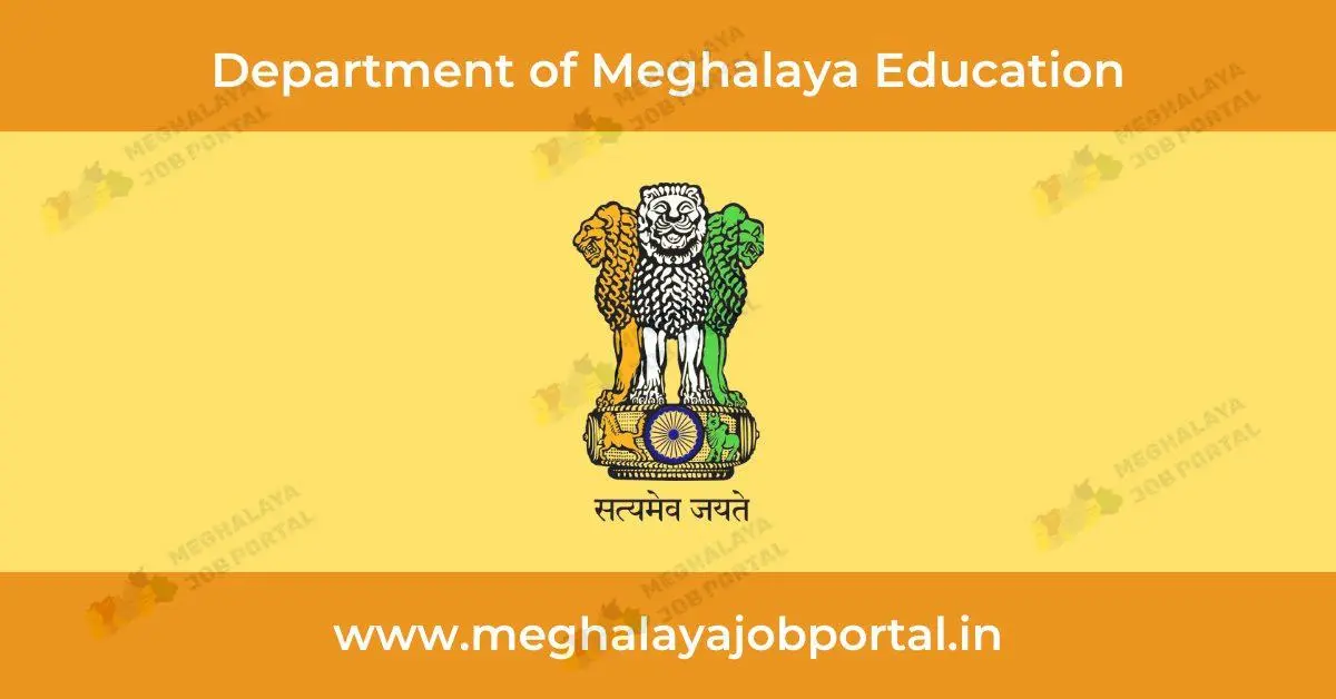 Department of Meghalaya Education Recruitment