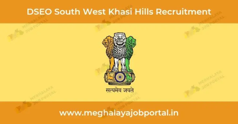District School Education Officer SWKH Recruitment 2025: Apply by 26 May 2025 for Assistant Lecturer posts. Join Meghalaya’s education mission.