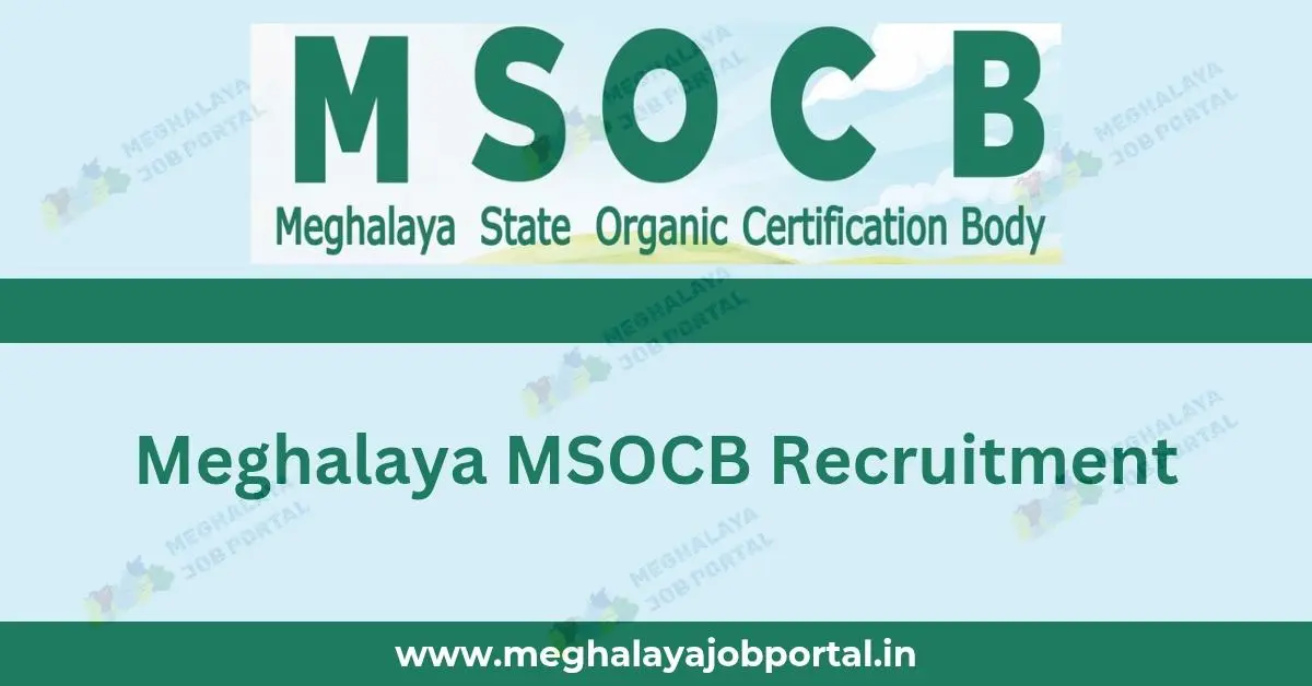 Meghalaya MSOCB Recruitment 2025 notification out for 4 posts. Apply now for Auditor job. Last date and link inside.