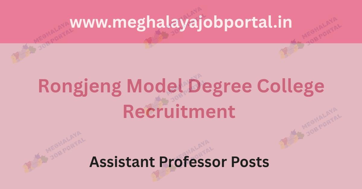 East Garo Hills Meghalaya Recruitment 2025 Walk-in Interview Jobs