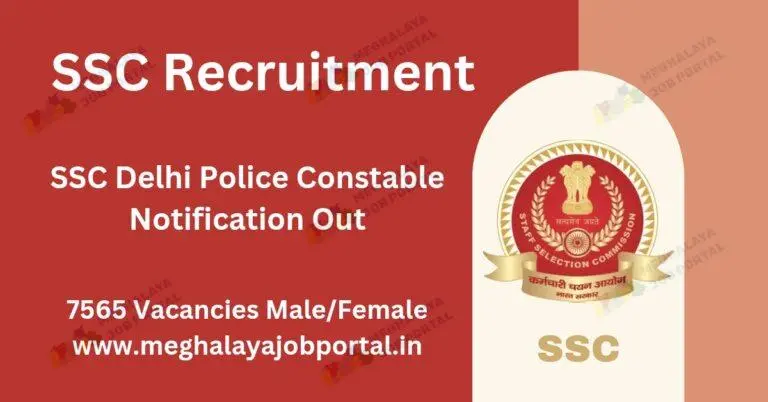 SSC Delhi Police Constable Recruitment 2025 Apply Online Details Now