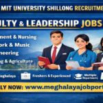 MIT University Shillong Recruitment 2026 faculty and teaching jobs image showing multiple academic roles in Shillong campus.