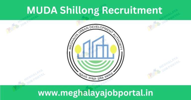 MUDA Shillong Recruitment 2026 contract job notification for Urban Mobility Cell posts in Shillong Meghalaya.