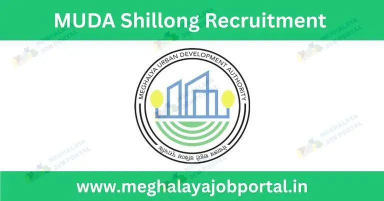MUDA Shillong Recruitment 2026 contract job notification for Urban Mobility Cell posts in Shillong Meghalaya.