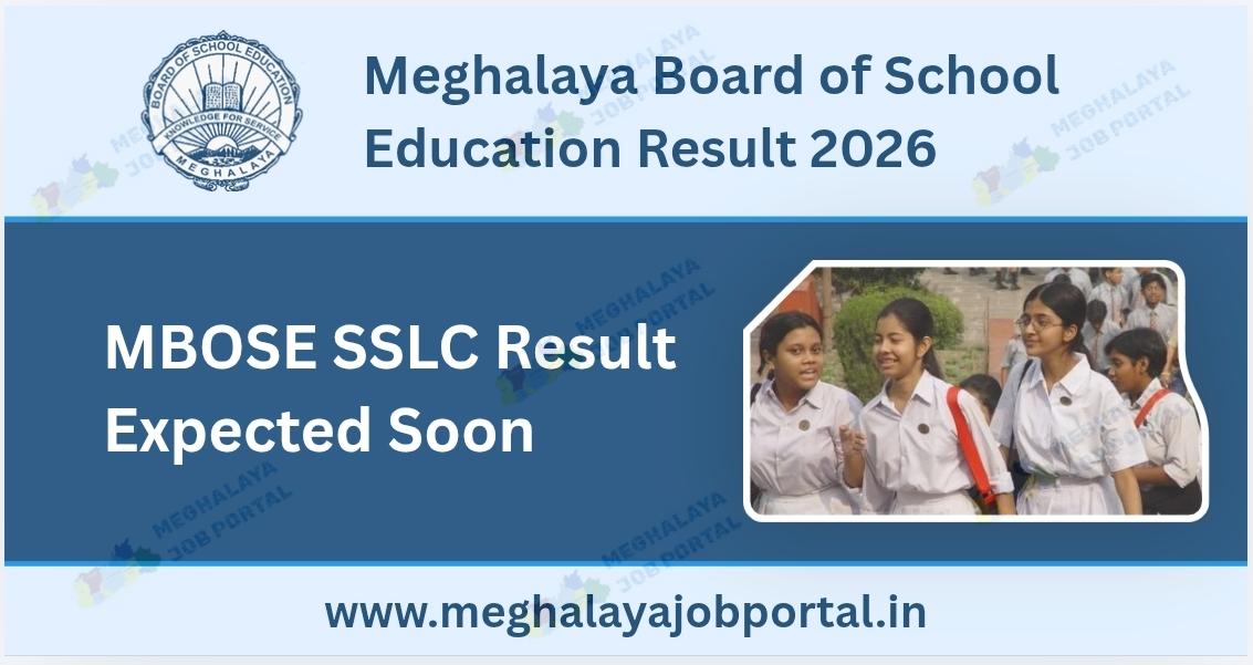 MBOSE SSLC Result 2026 Meghalaya Board 10th results online checking student result screen.