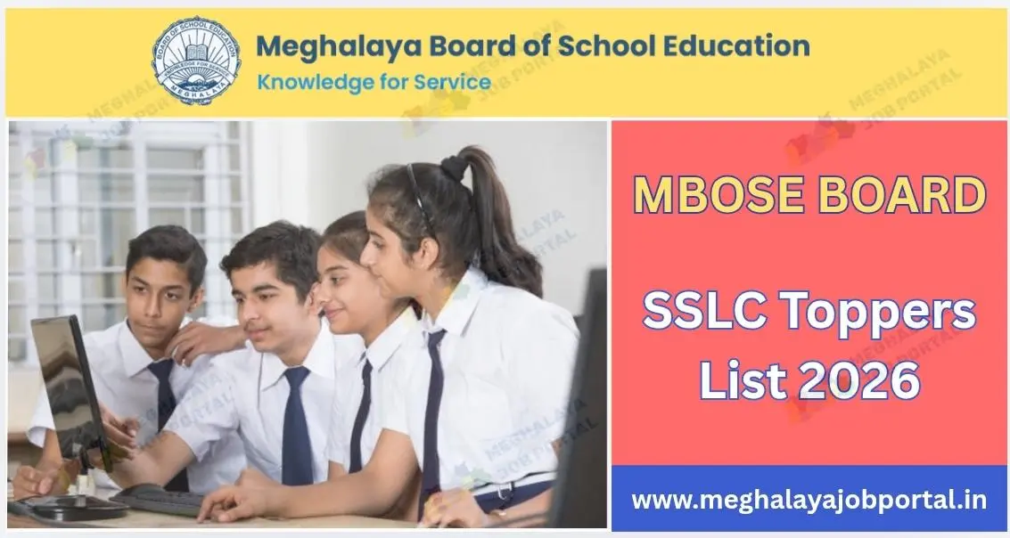 MBOSE SSLC Result 2026 Toppers List check Meghalaya Board MBOSE SSLC Result 2026 topper names, marks, rank, result date, and official website details here.