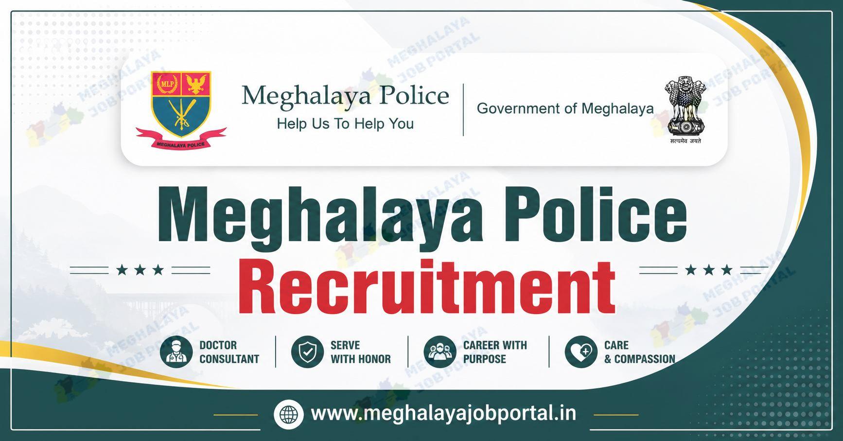Meghalaya Police Shillong Recruitment 2026 notification out for MBBS doctors. Read vacancy details, eligibility criteria, salary and last date to apply.