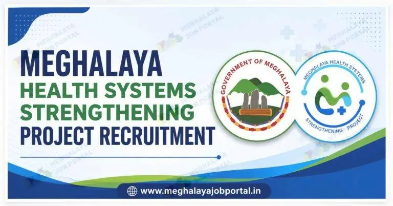 Meghalaya Health Systems Strengthening Project Recruitment 2026 banner for District Quality Assurance Manager DQAM 4 vacancies in Garo Hills Khasi Hills and Jaintia Hills.