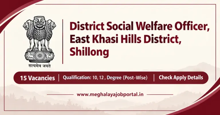DSWO East Khasi Hills Notification 2026