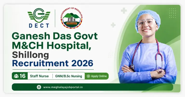 Ganesh Das Govt M&CH Hospital Recruitment 2026