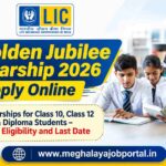LIC Golden Jubilee Foundation logo with LIC emblem and Life Insurance Corporation of India text.