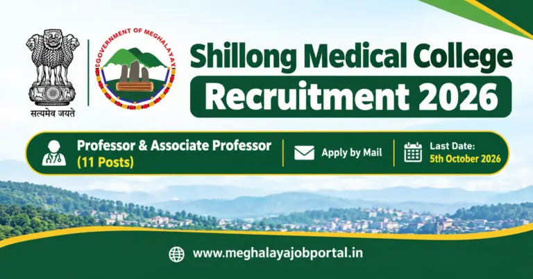 Shillong Medical College Meghalaya 2026
