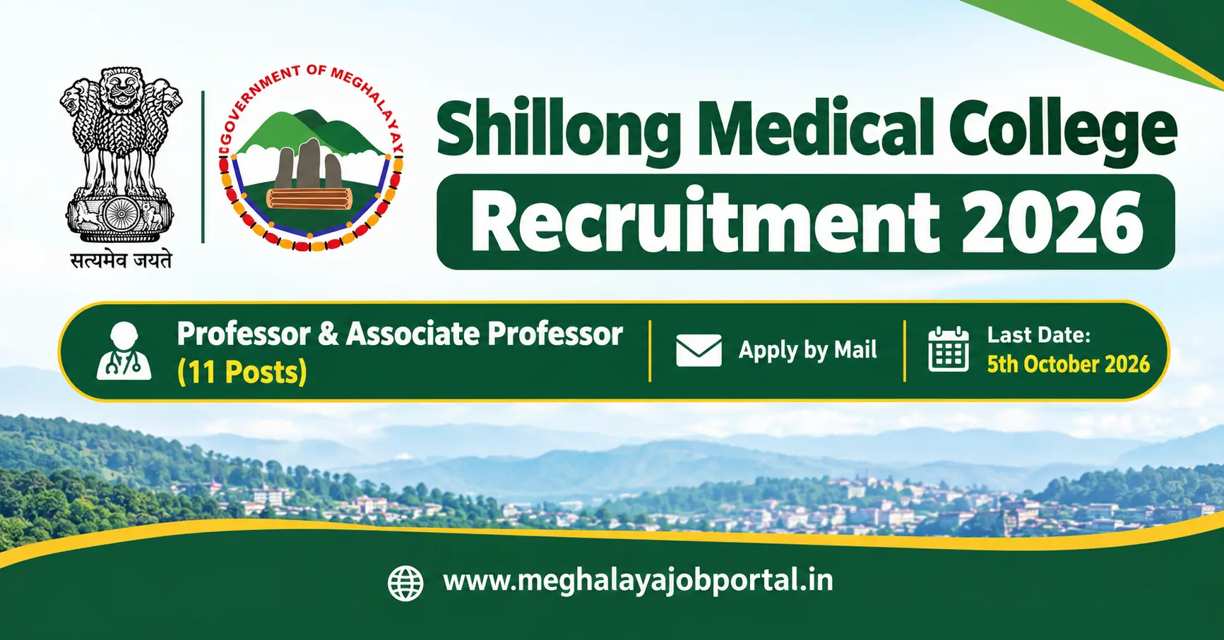 Shillong Medical College Meghalaya 2026
