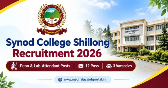 Synod College Shillong Recruitment 2026