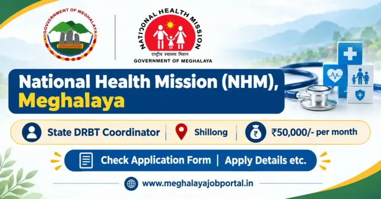 NHM Meghalaya 2026 Notification Out: Apply Online for State DRBT Coordinator