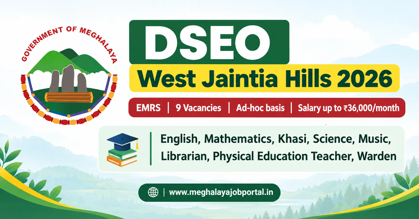 DSEO West Jaintia Hills 2026