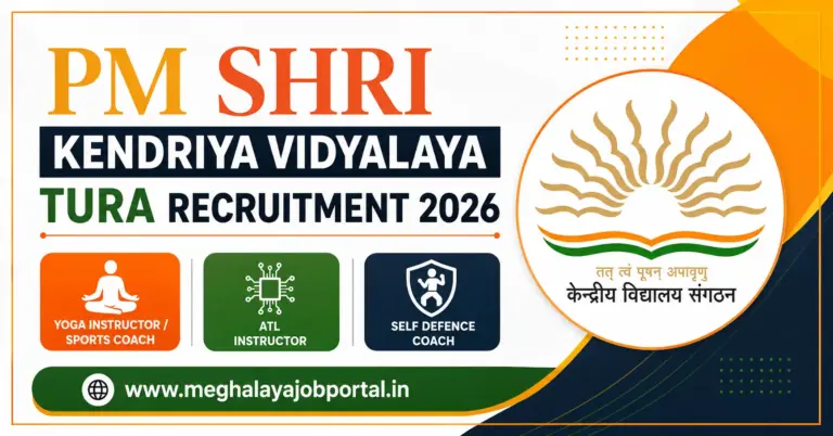 PM SHRI Kendriya Vidyalaya Tura Recruitment 2026