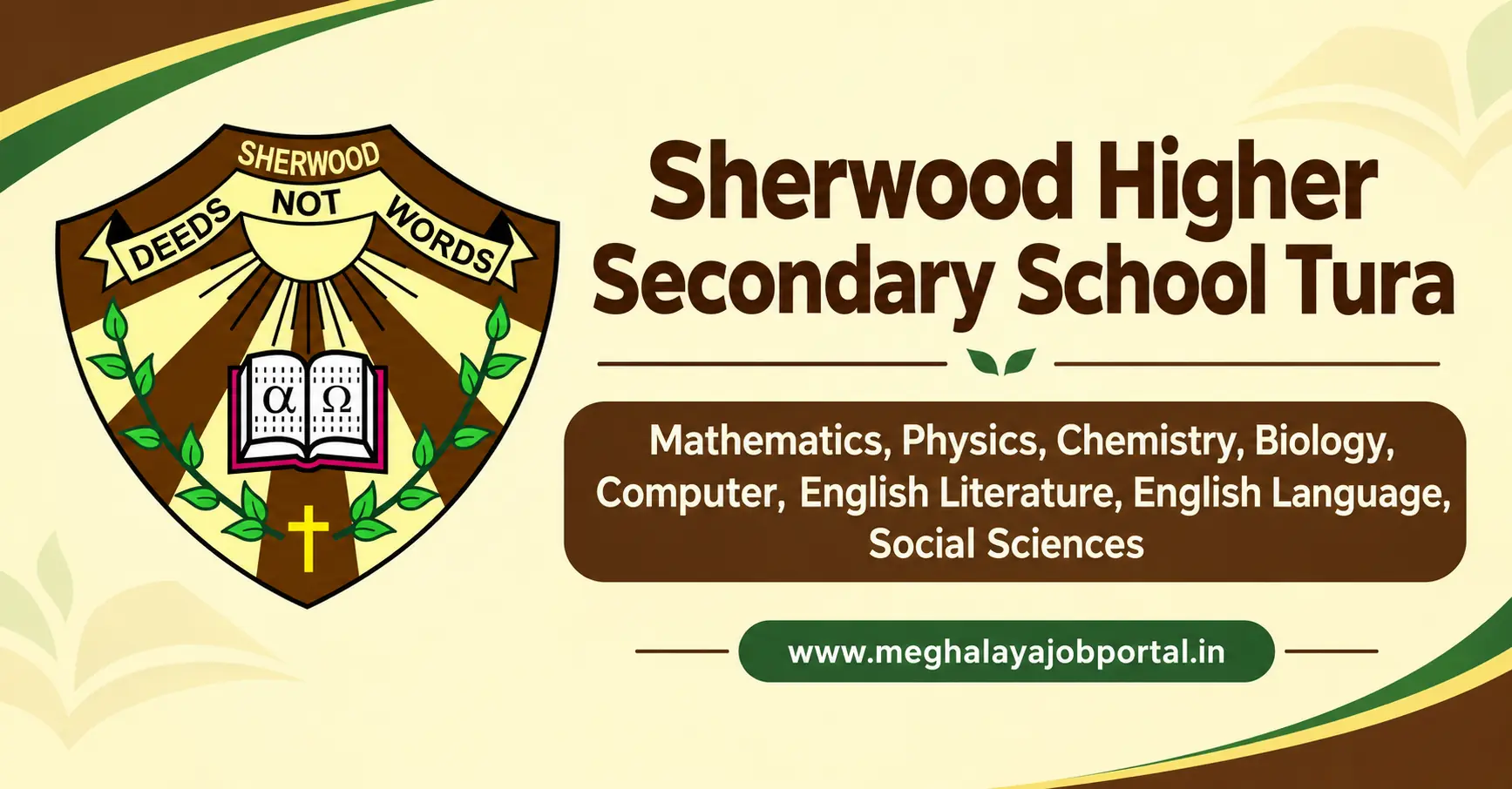 Sherwood Higher Secondary School Tura Recruitment 2026