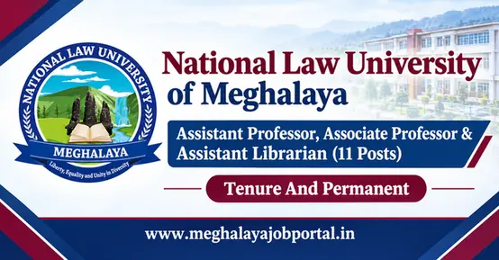 NLU Meghalaya Recruitment 2026
