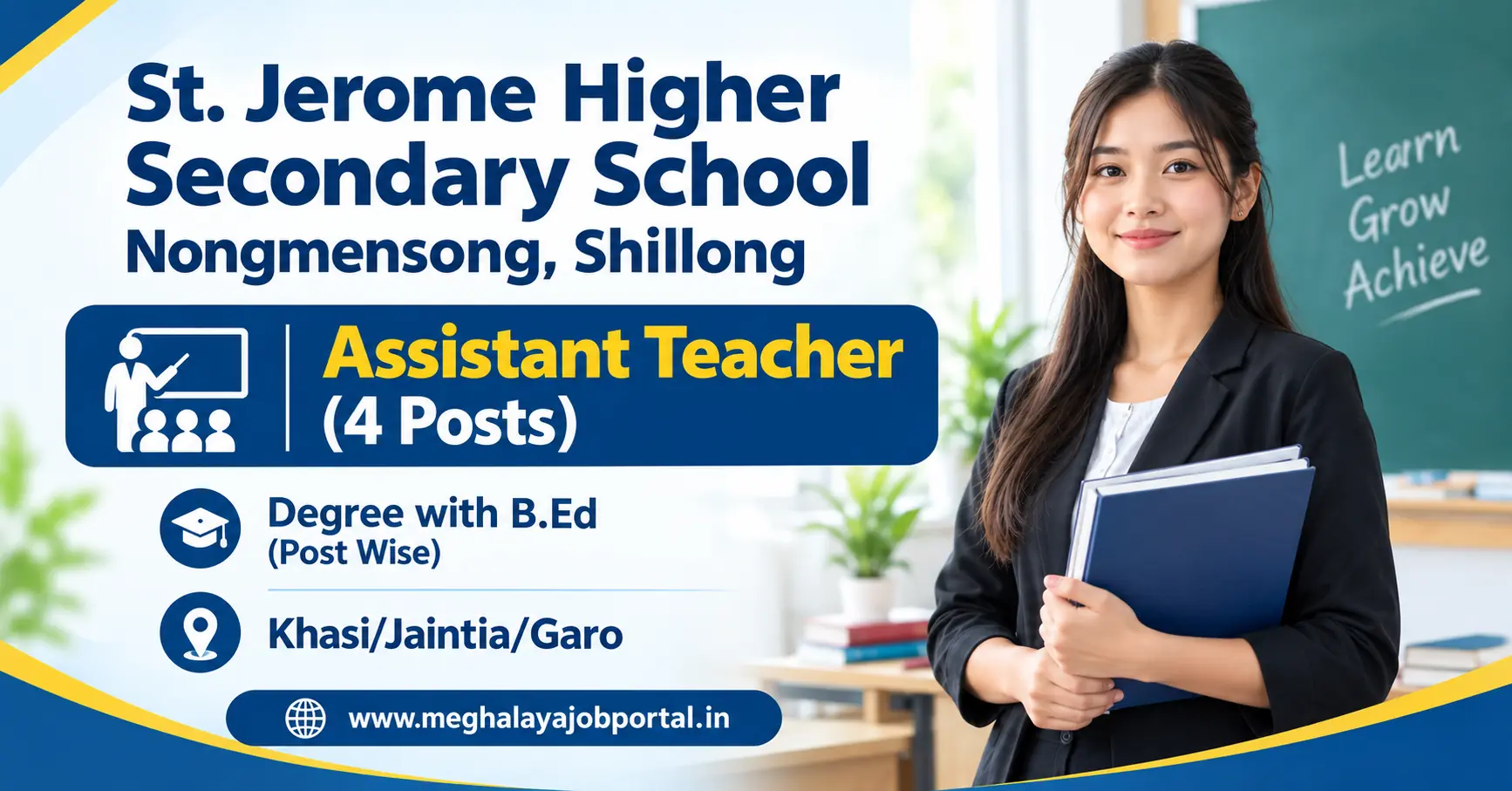 St Jerome Higher Secondary School Recruitment 2026
