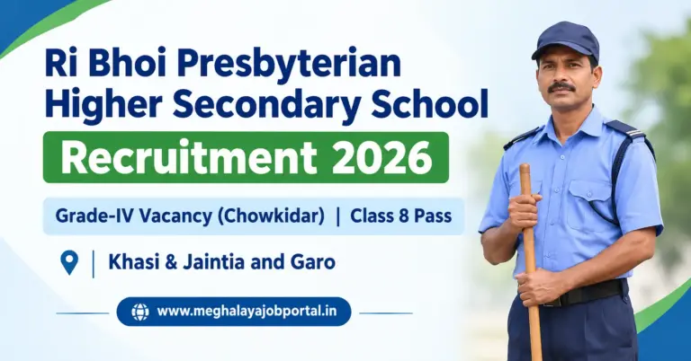 Ri Bhoi Presbyterian Higher Secondary School recruitment