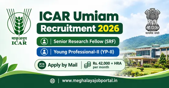 ICAR Umiam Recruitment 2026: Apply for SRF and YP-II Posts