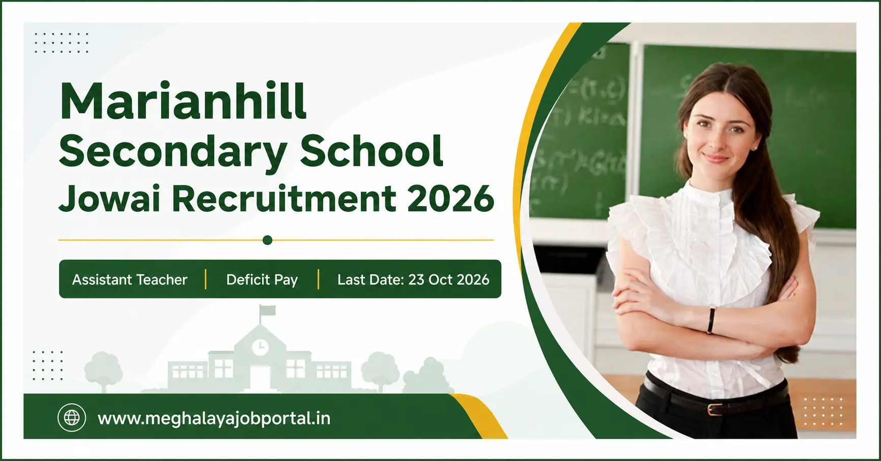 Marianhill Secondary School Jowai recruitment