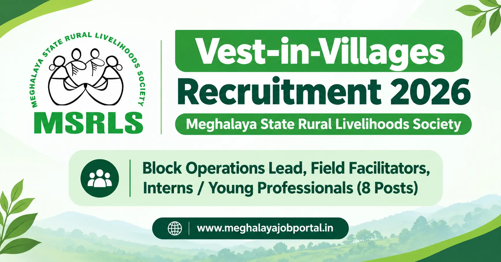 Vest-in-Villages Meghalaya Recruitment 2026